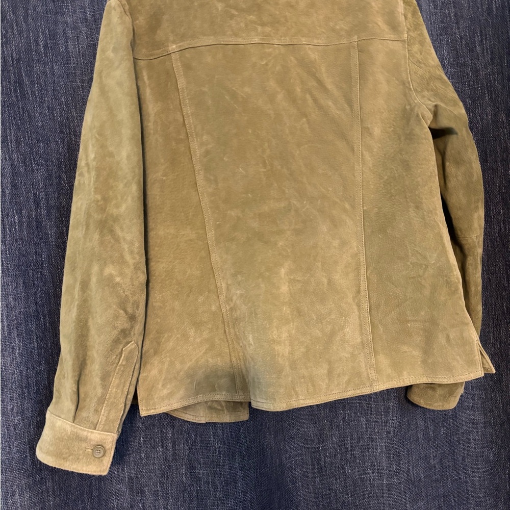 Cherokee Olive Leather Jacket - Picture 2 of 4